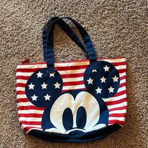 Disney Red and Blue Mickey Mouse Tote Bag